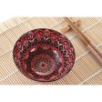 Sushi Set DKD Home Decor 14,5 x 14,5 x 31 cm Fuchsia Mandala Stoneware Oriental (16 Pieces) For Cheap