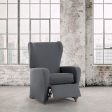 Armchair slipcovers Eysa BRONX Dark grey 90 x 100 x 75 cm Online Hot Sale