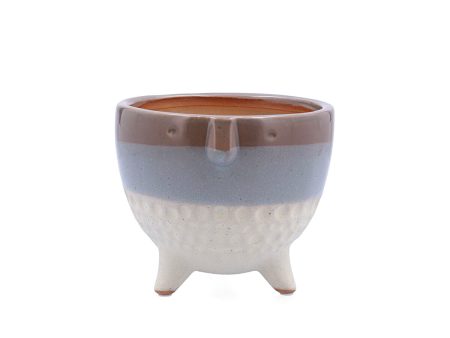 Planter Vinthera Moa Multicolour Ceramic 13 x 11 cm Hot on Sale