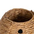 Basket Dog Black Beige Natural Fibre 27 x 27 x 19 cm Fashion