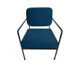 Armchair DKD Home Decor Blue Metal 62 x 76 x 76 cm 55,5 x 72 x 71 cm Online