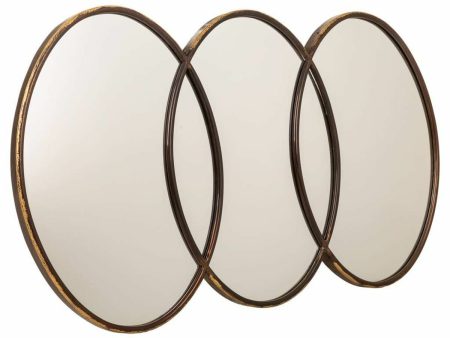 Wall mirror Alexandra House Living Golden Glass Iron 3 x 60 x 103 cm Online Hot Sale