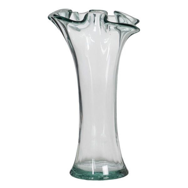 Vase WE CARE Beige recycled glass 20 x 20 x 30 cm Online Hot Sale