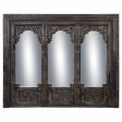 Wall mirror Alexandra House Living Black 12 x 150 x 183 cm Rectangular Sale