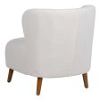 Armchair 72 x 78 x 82 cm Rubber wood White Online Sale