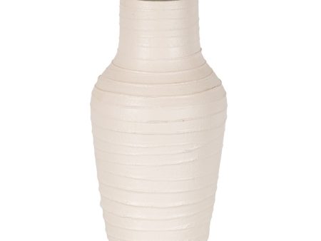 Vase White Ceramic 17 x 17 x 30 cm Sale