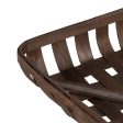 Basket set Brown Wood 52 x 52 x 11,5 cm (3 Units) Online Hot Sale