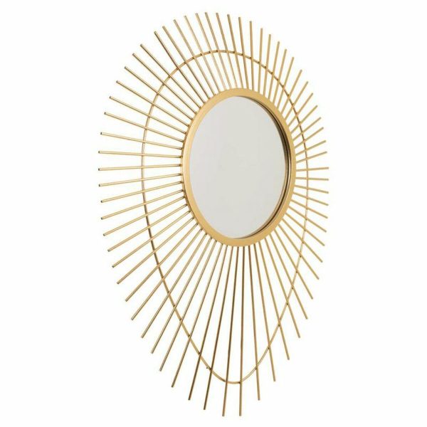 Wall mirror Alexandra House Living Golden 6 x 105 x 77 cm Circle Online now