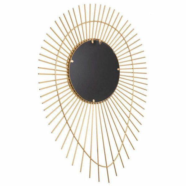 Wall mirror Alexandra House Living Golden 6 x 105 x 77 cm Circle Online now