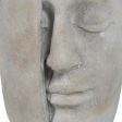 Vase Grey Cement Face 21 x 18 x 32,5 cm Cheap