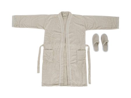 Dressing Gown Home ESPRIT Beige Lady 400 g  m² Online Sale