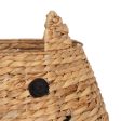 Basket Cat White Black Beige Natural Fibre 41 x 41 x 38 cm Online Sale