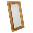 Wall mirror Alexandra House Living Brown 1 x 88 x 49 cm Rectangular Online now