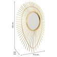 Wall mirror Alexandra House Living Golden 6 x 105 x 77 cm Circle Online now