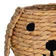 Basket Dog Black Beige Natural Fibre 27 x 27 x 19 cm Fashion