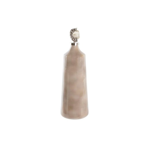 Vase DKD Home Decor Crystal Pink Stone (19 x 19 x 59 cm) Discount