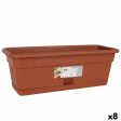 Planter with Dish Dem Squares Rectangular Brown 50 x 20 cm (8 Units) For Cheap