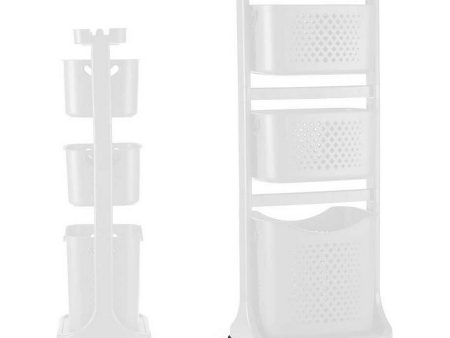 Clothes Trolley White polypropylene (33 x 112 x 42,5 cm) Hot on Sale