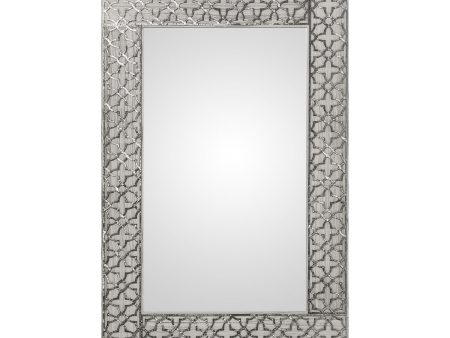 Wall mirror Alexandra House Living Silver Rectangular Discount