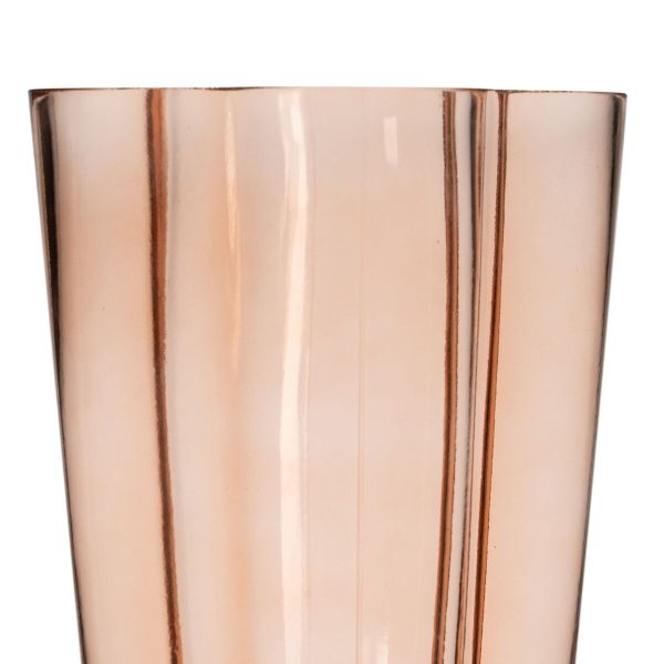 Vase Brown Crystal 15,5 x 15 x 30 cm For Cheap