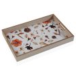 Tray Versa Flowers MDF Wood 30 x 5 x 45 cm For Sale