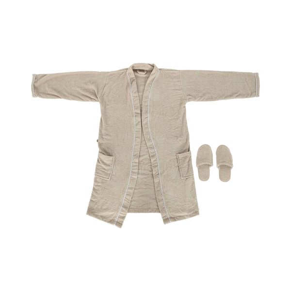 Dressing Gown Home ESPRIT Beige Cotton Men Online Sale