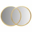 Wall mirror Alexandra House Living Golden 60 x 3 x 90 cm Geometric Discount