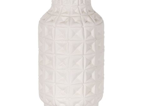 Vase White Ceramic 22 x 22 x 41 cm Supply