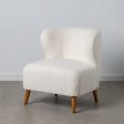 Armchair 72 x 78 x 82 cm Rubber wood White Online Sale