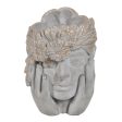 Planter Grey Cement Face 22 x 17 x 24 cm on Sale