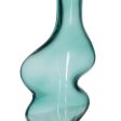 Vase Green Crystal 12,5 x 10 x 25 cm Supply