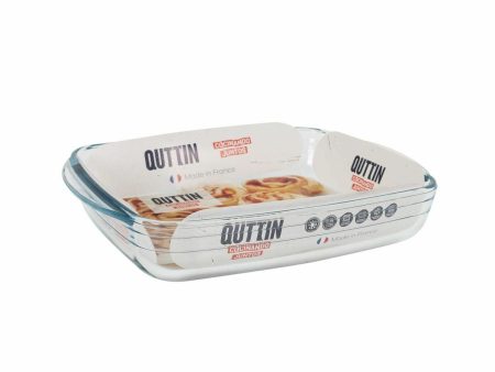 Oven Dish Quttin   Glass Rectangular 1,9 L 28 x 19,9 x 5 cm (6 Units) Supply