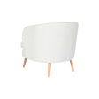 Armchair DKD Home Decor White Natural Wood 91 x 80 x 78 cm Cheap