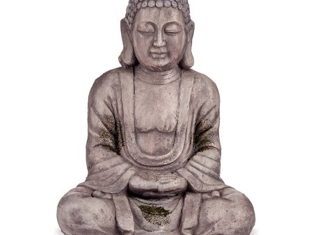 Decorative Garden Figure Buddha Grey Polyresin (25 x 57 x 42,5 cm) Cheap