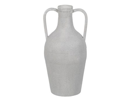 Vase White Iron 18,5 x 18,5 x 38,5 cm Sale