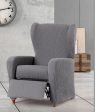 Armchair slipcovers Eysa TROYA Grey 90 x 100 x 75 cm Discount