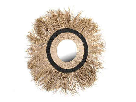 Wall mirror Romimex Natural Rattan 80 x 4 x 80 cm Circular Online now