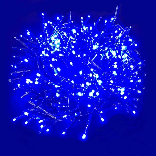 Wreath of LED Lights 25 m Blue 6 W Online now