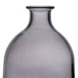 Vase Grey recycled glass 13 x 13 x 31 cm Online