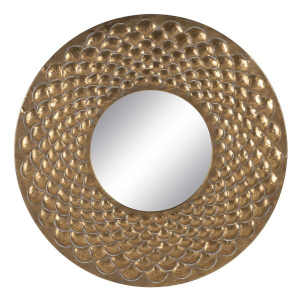 Wall mirror Golden 100 x 3 x 100 cm Online