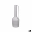 Vase Height Grey Steel 13 x 39 x 13 cm (6 Units) Hot on Sale