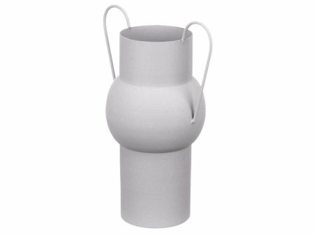 Vase Grey Steel 22 x 32 x 14 cm (6 Units) For Cheap