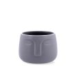 Planter Vinthera Moa Dark grey Ceramic 12,5 x 10,5 cm Sale