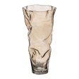 Vase Brown Crystal 15,5 x 14 x 32 cm Online Sale