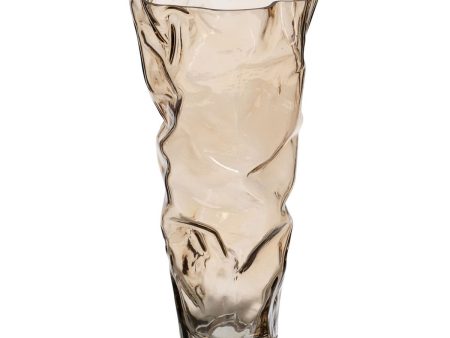 Vase Brown Crystal 15,5 x 14 x 32 cm Online Sale