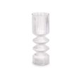 Vase Stripes Transparent Crystal 8 x 23 x 8 cm (8 Units) Online