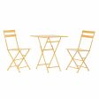 Table set with 2 chairs DKD Home Decor 87 cm 60 x 60 x 75 cm For Sale