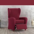 Armchair slipcovers Eysa JAZ Burgundy 90 x 120 x 85 cm Fashion