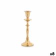 Candle Holder Golden Aluminium 4,5 x 20 x 7,5 cm (8 Units) Sale