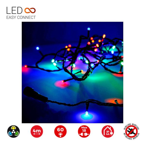 Wreath of LED Lights EDM 71253 Easy-Connect Multicolour 4 m Online